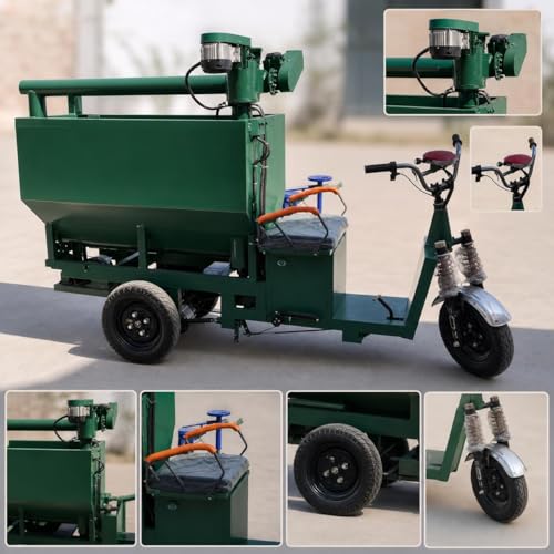 Electric Feed Distributor Cart, Self- Livestock Feeder, Feed Mixing Hoist, with Lifting Conveyor or Spiral Feeder, with Spiral Feeder - style: With spiral feeder