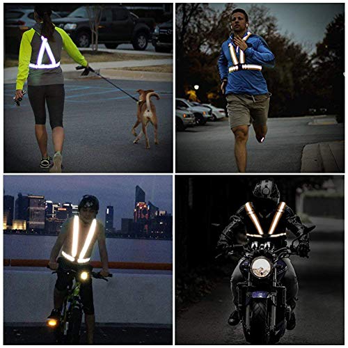 Reflective Vest Running Gear, 2Pack High Visible Safety VES for Cycling Jogging Running Walking, Adjustable for Men Women - color: 2 x Pink
