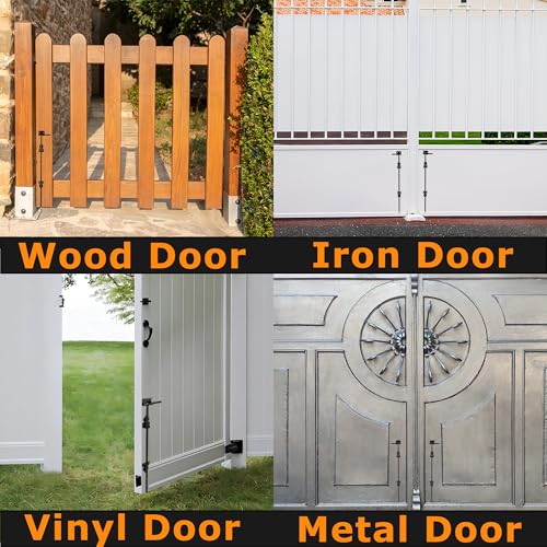 24" Heavy Duty Cane Bolt Gate Drop Rod-Steel Gate Ground Latch Designed for Wood Metal Vinyl Gates or Double Doors Fence Applications-2 Pack - size: 24 Inch-2 Pack