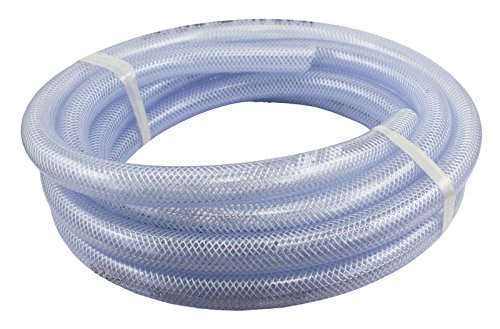 Food Grade High Pressure Braided PVC Tubing, 10 ft Roll 2" ID x 2-1/2" OD - size: 2" ID x 2-1/2" OD, style: 010 ft Roll