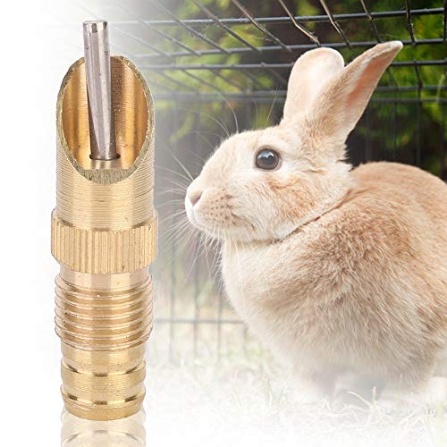 Stainless Steel Rabbit Water, Rabbit Drinker Waterer Nipple Feeder, 10Pcs Automatic Rabbit Drinker Nipple Waterer Drinking Water Tool for Small Animals Farm Animal Supplies