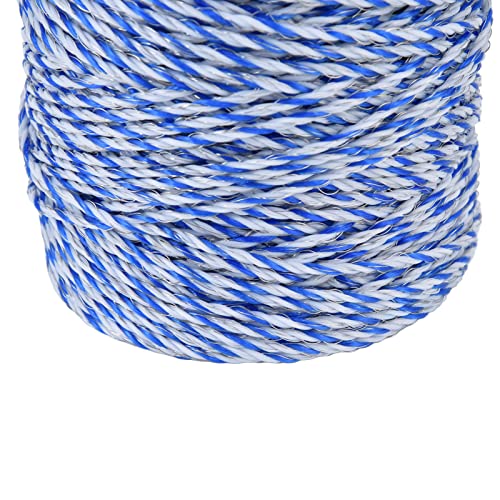 200 Meters Electric Fence Polywire, 0.12in Diameter Portable Electric Fence Rope Line for Farm Livestock Breeding