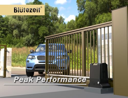 Blütezeit 1800lb WiFi Sliding Gate Opener Smart App Control, 1/2HP Automatic Slide Gate Motor Rack Driven with 2 Remote Controls & IR Sensor Complete Hardware Kits for Driveway Gates Up to 40ft - size: 1800lb