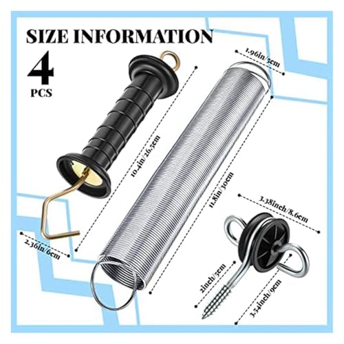 4 Pieces Electric Fence Gate Handle Kit Anchors Spring