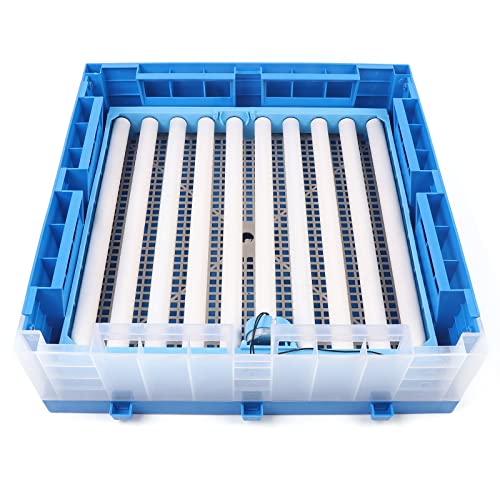 64 Eggs Incubator, Automatic Smart Eggs Digital Incubator Household Mini Incubator Box Egg Water Bed w/Fully Automatic Egg Turning and Humidity Controle for Chickens Goose Birds Ducks