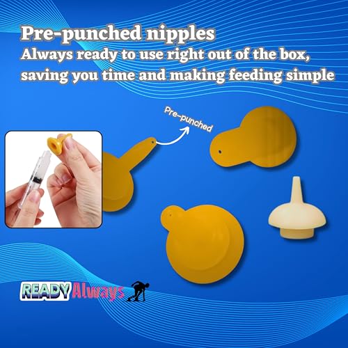 Newborn Pet Feeding Kit, 50ml Nursing Bottle & Syringe Set for Puppies, Kittens, Rabbits, Squirrels – BPA-Free Silicone Nipples, Measuring Cup & Cleaning Brush – Safe, Hygienic Milk Feeder