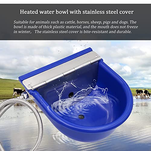 Automatic Waterer Cattle Water Bowls with Float Valve, Water Trough Cattle Drinking Waterer for Cattle Sheep Horse Pig Dog Farm Supplies,Purple - color: Purple