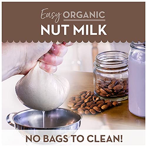 Organic Unbleached Cotton Cheesecloth – GOTS Certified Reusable Hemmed Muslin Straining Cloth for Cooking & Kitchen, 2 Squares, 23" x 23" (58 x 58 cm) - size: 3.7 sq ft (2 pcs)