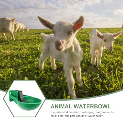 balacoo Automatic Cow Water Bowl Livestock Water Feeder with Anti-Splash Design Copper Valve for Cattle Horse Pig Sheep 12.99X9.05X5.51 Inch