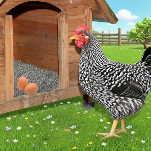 PINVNBY 6 Pcs Artificial Chicken Coop Nesting Pads,12"x12" Washable Chicken Nest Box Liners Hen Laying Mats Fake Grass Synthetic Turf Mat for Chicken Coop Pet Garden Lawn Indoor Outdoor(Gray) - size: 【Grey|6 PCS】