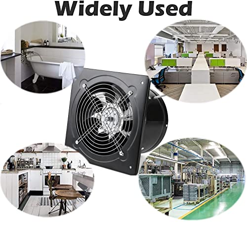 Nalle 8 inch Exhaust Fan Through Wall Extractor Exhaust Ventilation Fan 110V Exhaust Smoke Fan Ventilation for Kitchen, Bathroom,laundry room,Toilets, Garage, Shopping Mall and Office (500 CFM/White) - size: 8 Inch / 500 CFM / White