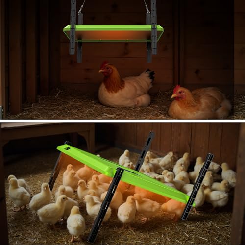 Smart Chick Brooder Heating Plate,12"x16" Adjustable Chicken Coop Heater for 20 Baby Chicks,75 Watts Chick Heater Adaptable to Timer and Temp Controllers for Keeping Poultry Warm,UL-Compliant