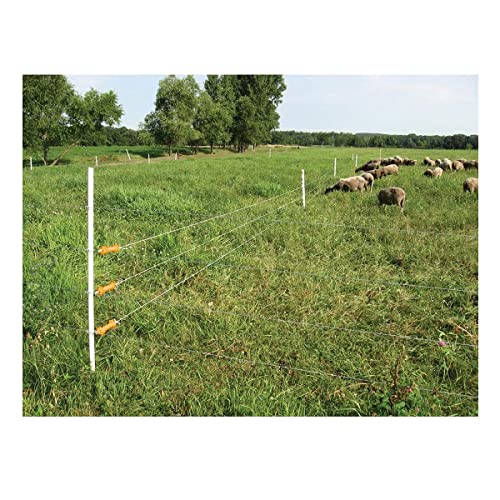 5PCS Electric Fence Synthetic Rubbergate Rubber Gate Handle, Heavy Stamped Steel Hook, Yellow