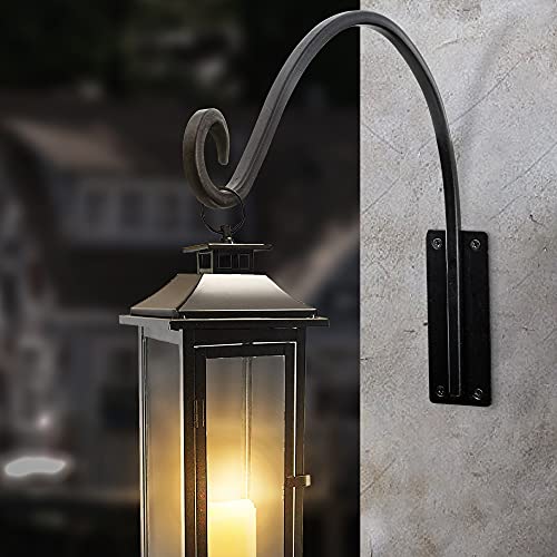 AJART Hanging Plant Hanger Outdoor: 2 Pieces Bird Feeder Wall Hooks - 16-Inch Heavy-Duty Plant Bracket Hook for Hanging Flower Baskets - size: 16 Inch, style: Heavy Duty Plant Hook