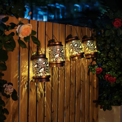 Frog Solar Lanterns Outdoor Waterproof Hanging Solar Lights Frog Gifts for Women Men Metal Decorative LED Frog Lanterns for Garden Decor,Yard,Patio,Lawn,Tabletop,Pathway,Landscape - style: Frog