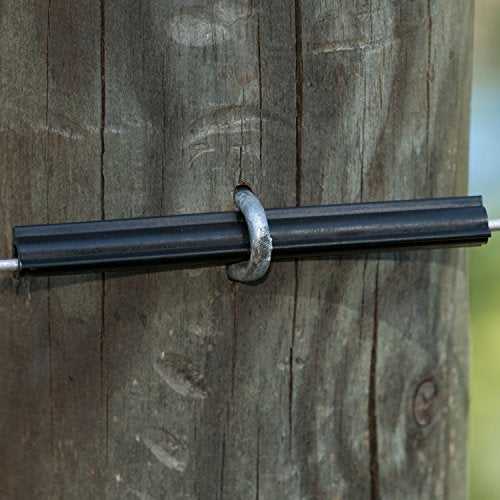 Zareba 4-Inch Fin Tube Insulator For Electric Fences - UV Stabilized Plastic - Use with High Tesnile Steel and Aluminum Wire - HT4FTI25