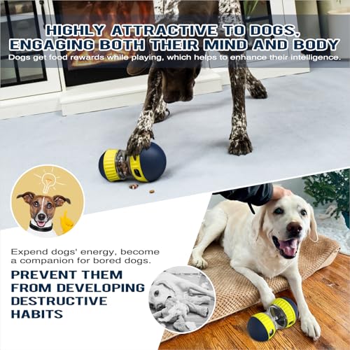 TLKNG Extra-Large Size Dog Enrichment Toy for Medium/Large Aggressive Chewer Breed Dogs Treat Dispenser Ball & Food Dispensing Toys & Puzzles Slow Feeder & Mental Stimulation,Ultimate Boredom Buster - size: Extra Large