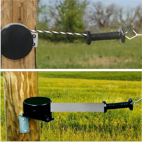 16.4ft Retractable Electric Fence Gate Handle Poly Tape