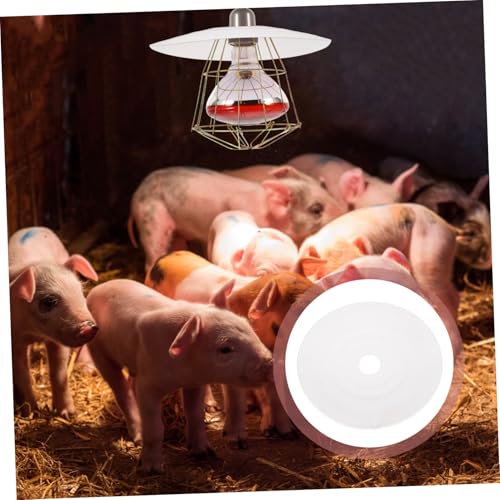 YARNOW Heat Lamp Guard for Chicken Coop for Livestock Heating Easy Installation Enhanced Heat Efficiency for Chickens and Reptiles