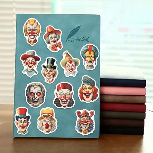50pcs Cool Character Clown Stickers for Water Bottles Skateboard Luggage Laptop Bumper Waterproof Vinyl Clown Stickers Bulk for Boys Teens Adults (Clown) - color: Clown