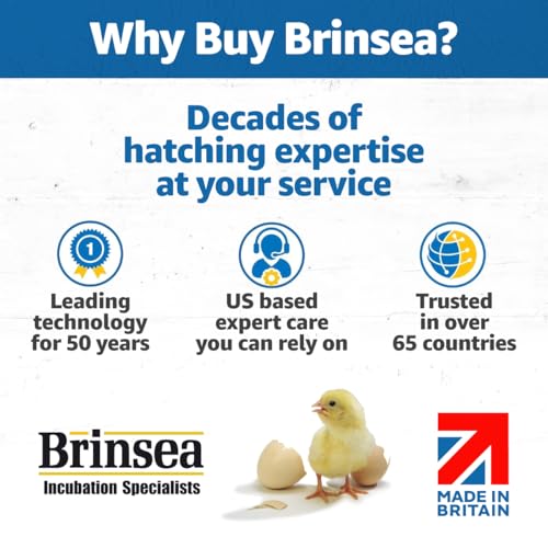 Brinsea Ovation 28 EX Incubator for Hatching Eggs with Automatic Humidity Control - Fully Automatic Chicken Egg Incubator with Digital Display - Holds Quail Duck and Turkey - style: Without Book