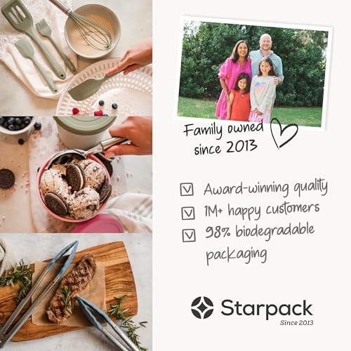 StarPack Freeze The Day Homemade Ice Cream Containers (2-Pack, 1 Quart) - Airtight Silicone Lids, BPA-Free Reusable Freezer Tubs with Dry Erase Pen and Labels - Stackable, Red and White - color: Red / White, size: 2-Pack 1Qt