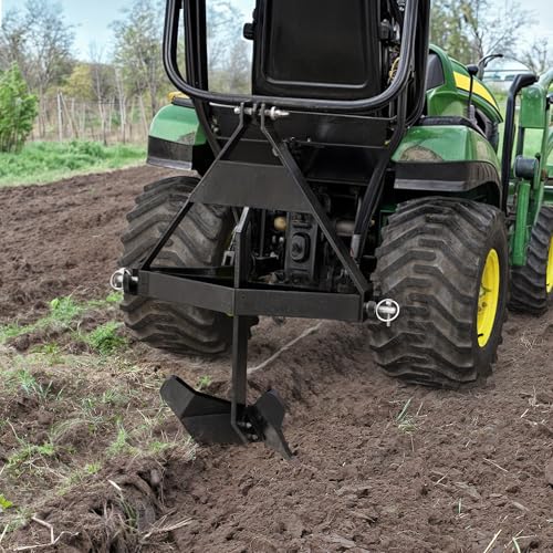 YITAMOTOR 3 Point Middle Buster Plow for Category 1, Three-Point Quick Hitch Accessories, 3 pt Tractor Furrowing Plow Lawn Ditch Buster Steel