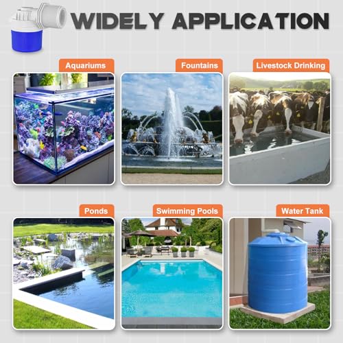 2" Side Inlet Water Float Valve, 2 Inch Big Flow Automatic Water Level Control Float Valve for Water Tank, Water Troughs, Pond, Pool, Livestock, Aquariums (2" Side Inlet) - color: 2" Side Inlet