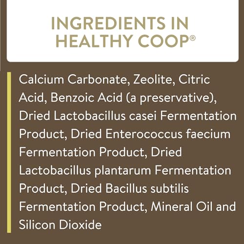 FLOCKLEADER Healthy Coop, Litter Additive for Chicken Coop with Probiotic & Acidifier, Reduces Odor, Wetness & Bacteria, 6lbs - size: 6 Pound (Pack of 1)