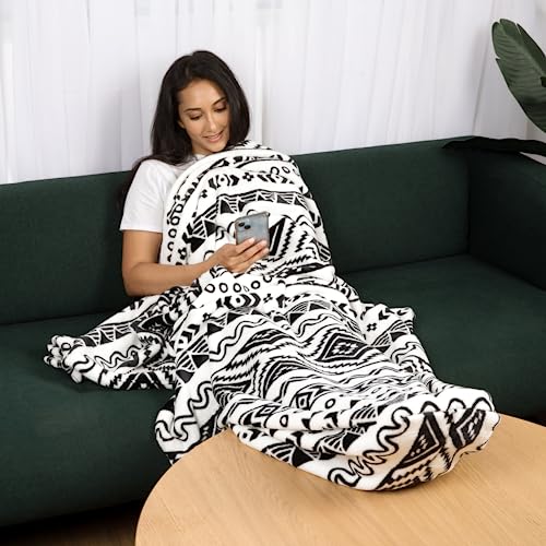 PediPocket Patented Foot Pocket Blanket – 50” x 70” with 20” Deep Foot Pocket, Plush Velvety Fleece Blanket, Everyday Luxurious Comfort, Machine Washable, Gift Idea – Nifty Navajo (Non-Electric) - color: Nifty Navajo