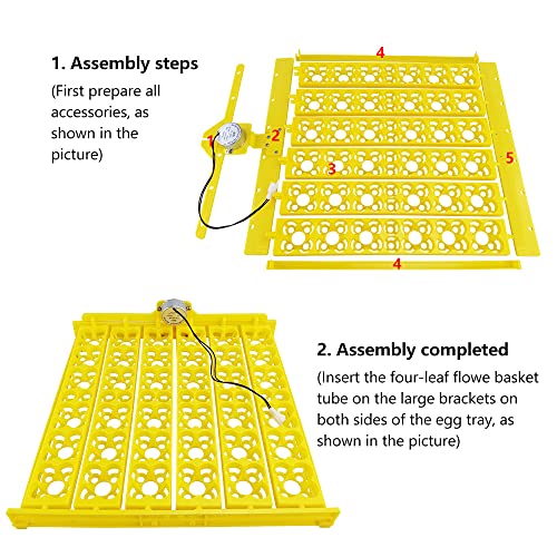 Automatic Multifunction Incubator Egg Tray With 110V Motor Turning Hatcher for Chickens/Ducks/Birds/Poultry (36-tray-110V) - color: 36-tray-110V