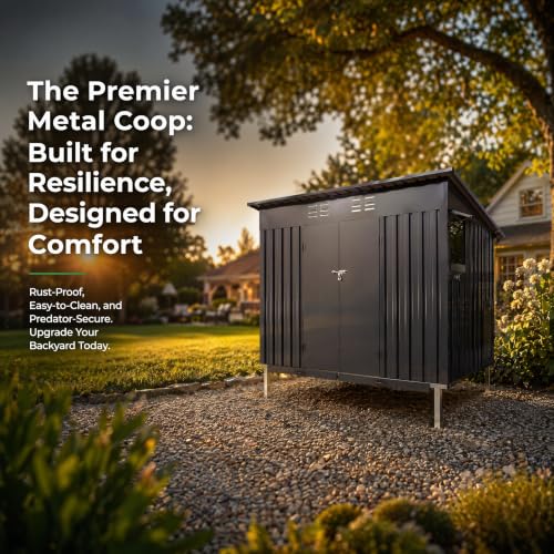 Outdoor Chicken Coop, Pull Out Waste Trays, Raised Base & Ventilated Window