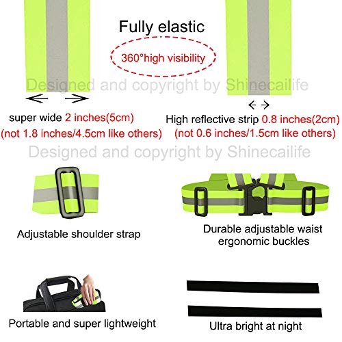 2" Wider Reflective Safety Vest,60% More High Visibility for Running,Construction,Walking Women Men,Adjustable - size: 3X-Large-5X-Large