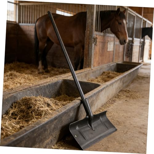Uonlytech Manual Poultry Cage Spade with Antislip Handle for Easy Care Manganese Steel Manure Removal Tool for Poultry Cage Cleaning Maintenance
