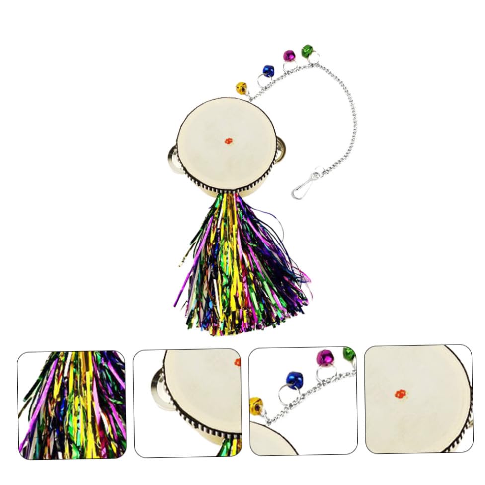 Toyvian Chicken Mirror Toy Double-Sided Stainless Steel Drum for Hens and Roosters Interactive PET Plaything for Coop and Backyard Fun