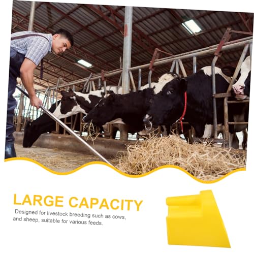 Abaodam Thickened Feed Shovel for Livestock Durable Farm Tool with Ergonomic Handle Easy to Clean Feed Scoop for Poultry Feeding Supplies