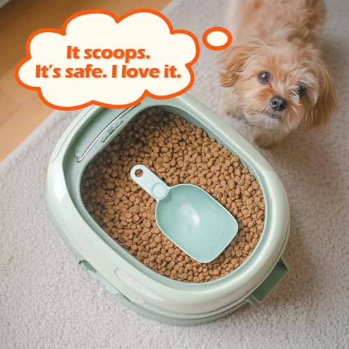 Dog Food Scoop 1 Cup, One Cup Measuring Cup, Food-Grade Melamine Pet Food Scoop, Durable 1 Cup Scoop with Precise Markings, BPA-Free & Dishwasher Safe (Green, 8oz) - color: Green