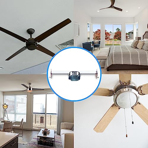 OHLECTRIC Saf-T-Bar for Ceiling Fan and Light Fixture - Ceiling Fan Mounting Bracket for Engineered Truss with 1-1/2 Inch Deep Box - for New Construction Or Remodelling in Accessible Attic - size: Saf-T-Bar