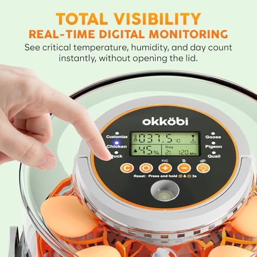 Egg Incubator with Automatic Egg Turning and Humidity Control β 12 or 20 Egg Incubator for Hatching Eggs β incubadora de huevos de gallina β Smart Temp Adjust β Candling Lamp