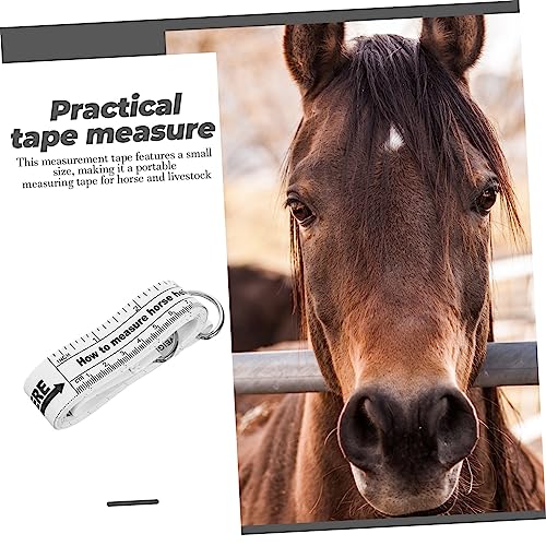 Horse Measuring Tape Portable Weight and Height Measuring Tool Accurate Dual-Sided Tape Measure for Bust Dimensions for Farms and Use