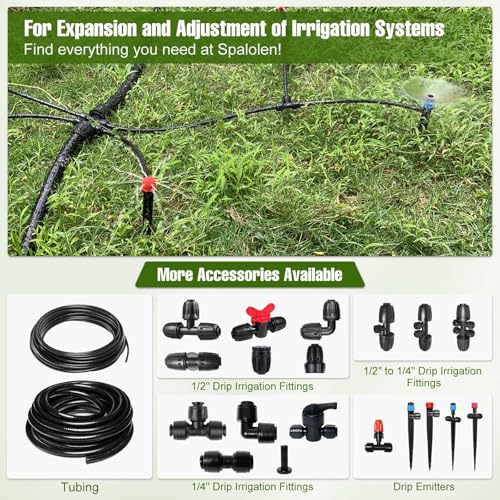 5 Pack Quick Connect 1/4" Drip Irrigation Shut Off Valve, Universal Drip Irrigation Tubing Coupling Valve, Leak Free Connector Locking Fitting for Sprinkler or Drip Irrigation System - size: 5PCS 1/4" Drip Irrigation Shut Off Valve