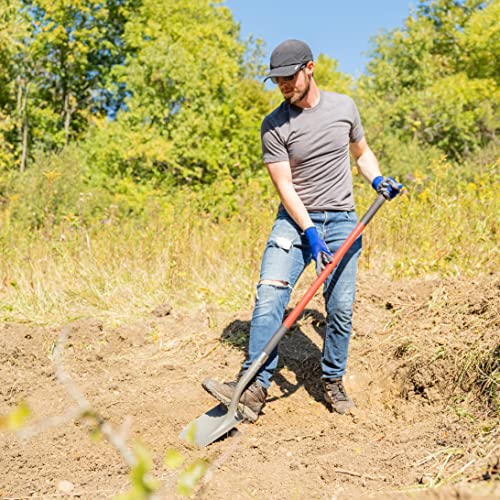 Radius Garden 58-in Long Handle Round-Point Shovel, Steel Shaft, Steel - style: Long-Handle, Round Point