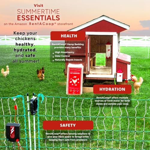 RentACoop Gate Handle Kit for Electric and Non-Electric Fencing - Includes Handles, Hooks, Stakes, Guylines, and Pegs - Posts Not Included