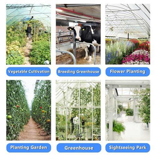 Air Circulator High Speed Air Ventilation Floor Fan 3470CFM Heavy-Duty Standing Fan for Greenhouse, Factory, hotel, 120V/60Hz,1720RPM Greenhouse Fan
