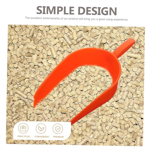 Kisangel Farm Feeding Scoop Livestock Feed Shovel Comfortable Handle Reusable Plastic for Chicken Poultry