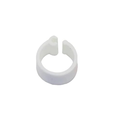 600Pcs 10 Colors Birds Feet Rings Inner Diameter 8mm Width 7mm Plastic Clip Ring Pigeon Quail Foot Farm Animal(White) - color: WHITE