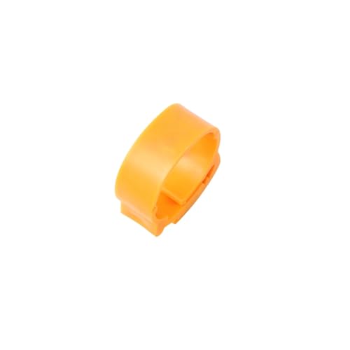140 Pcs Inner Diameter 2~2.3cm Adjustable Chicken Foot Ring Poultry Leg Farm Identification Marker Tool for Duck(Orange) - color: Orange