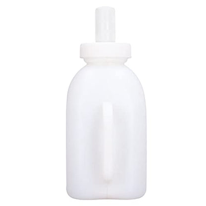 Calf Feeding Bottle 1L Capacity Thick Durable Easy Cleaning Calf Milk Feeder with Detachable Pacifier for Calves and Lambs Farm Use Plastic Silicone 2 Pack