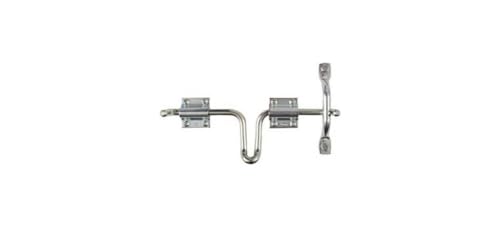 National Hardware N160-747 V1135 Sliding Bolt Gate Latch for Outdoor Fence Metal Gates with Zinc Plated Finish - Farm Gate Hardware for Right or Left Hand Swing Gates