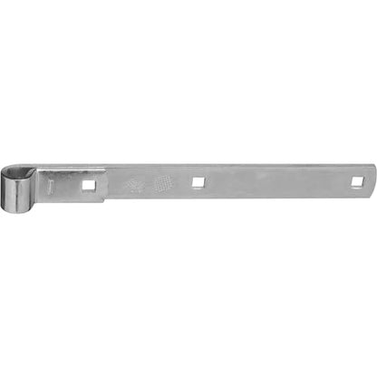 National Hardware N130-765 12 in Heavy Duty Zinc Strap Hinge for Doors, Shed Door Hinges, Metal Hinges for Wood, Swinging Door Hinge Replacement, Hot-Rolled Steel - size: 12 Inch